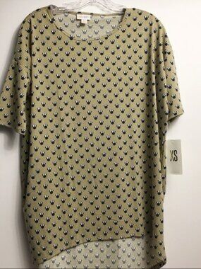 𝅺*3 for $36* Lularoe Tan Disney Irma Shirt